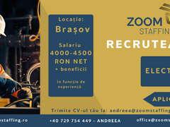 Zoom Staffing recruteaza Electricieni